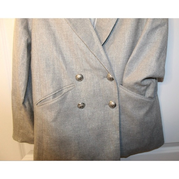 VERONICA BEARD Dickey Jacket ORIA Silver Grey‎ Wool Women Blazer Jacket Size 2 - Picture 12 of 14